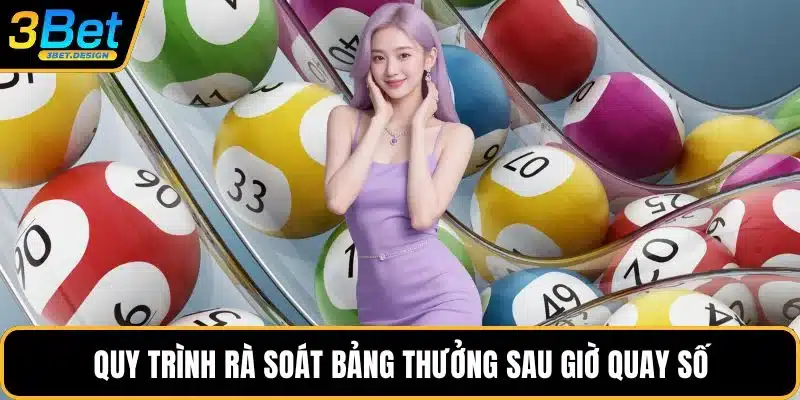 Quy trình rà soát bảng thưởng sau giờ quay số