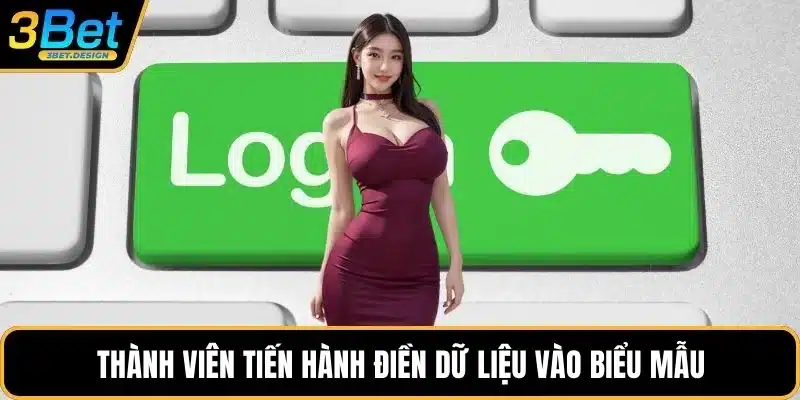 Thành viên tiến hành điền dữ liệu vào biểu mẫu
