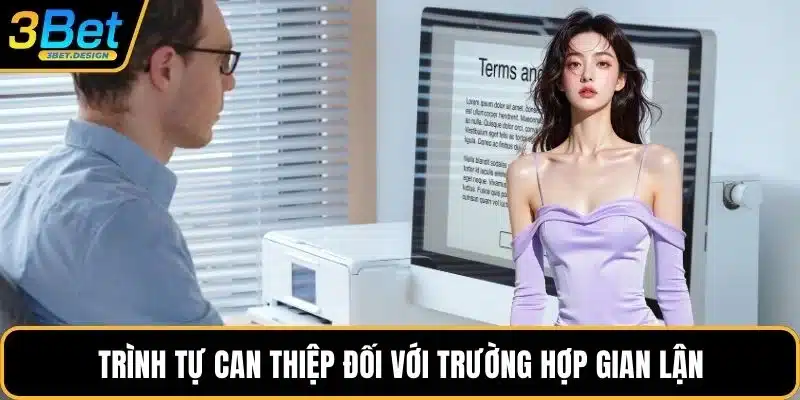 Trình tự can thiệp đối với trường hợp gian lận